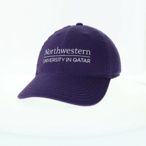Northwestern University in Qatar Legacy Unconstructed Adjustable Purple Hat
