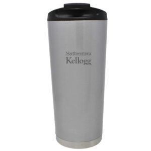 Northwestern Kellogg Laser Engraved Vacuum Insulated 16 oz. Silver Tumbler
