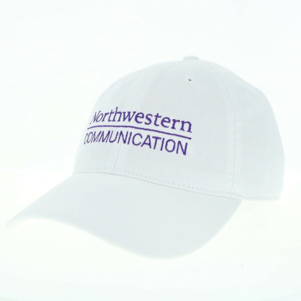 Northwestern School of Communication Legacy Unconstructed Adjustable White Hat
