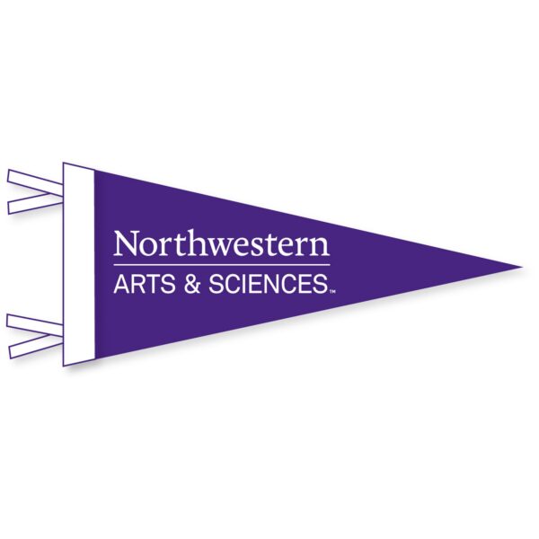 Northwestern Weinberg College of Arts & Sciences Wool Felt Pennant Size Small 6"X15"