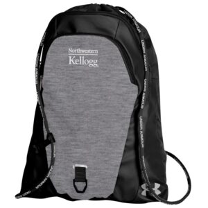 Northwestern I Kellogg Under Armour Pitch Grey Novelty Undeniable Sackpack 2.0