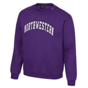 Northwestern University Wildcats Colosseum Men's Purple I'll Be Back Crew