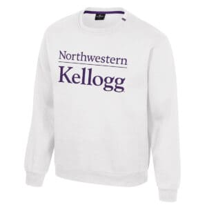 Northwestern University Wildcats Colosseum Men's Kellogg White I'll Be Back Crew
