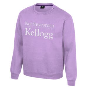 Northwestern University Wildcats Colosseum Men's Kellogg Lilac I'll Be Back Crew