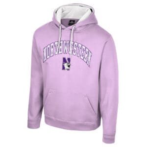 Northwestern University Wildcats Colosseum Men's N-Cat Lilac I'll Be Back Hoodie