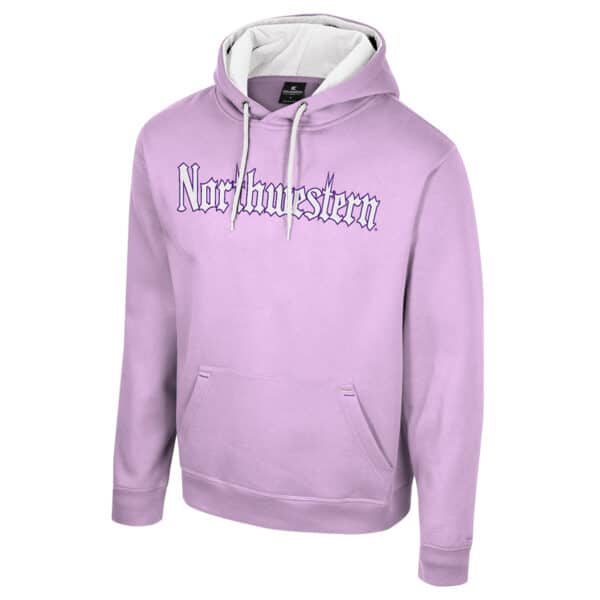 Northwestern University Wildcats Colosseum Men's Gothic Lilac I'll Be Back Hoodie