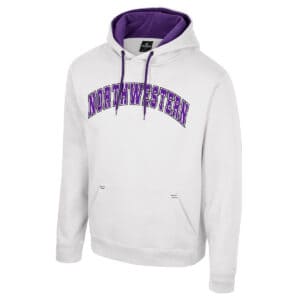 Northwestern University Wildcats Colosseum Men's White I'll Be Back Hoodie