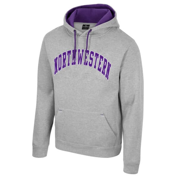 Northwestern University Wildcats Colosseum Men's Arch Design Northwestern I'll Be Back Hoodie