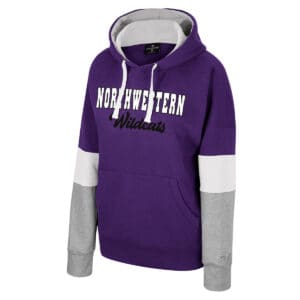 Northwestern University Wildcats Colosseum Ladies Hart Oversized Hoodie