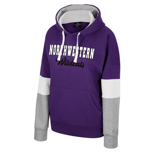 Northwestern University Wildcats Colosseum Ladies Hart Oversized Hoodie