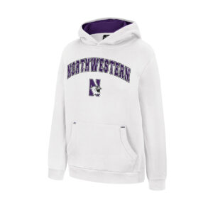 Northwestern University Wildcats Colosseum Youth Northwestern N-Cat White Lead Guitarists Pullover Hoodie