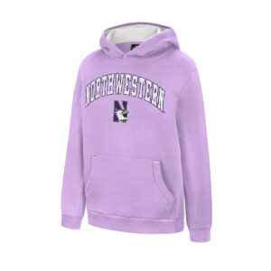 Northwestern University Wildcats Colosseum Youth Northwestern N-Cat Lilac Lead Guitarists Pullover Hoodie