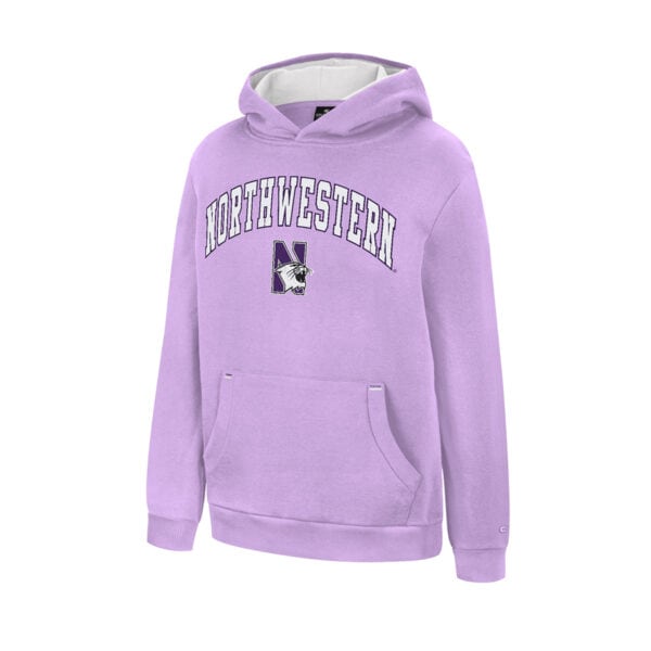 Northwestern University Wildcats Colosseum Youth Northwestern N-Cat Lilac Lead Guitarists Pullover Hoodie