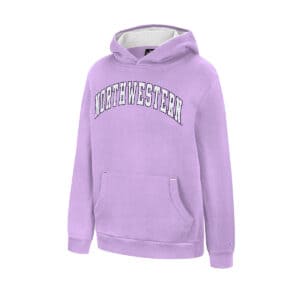 Northwestern University Wildcats Colosseum Youth Northwestern Lilac Lead Guitarists Pullover Hoodie
