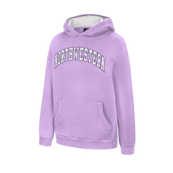 Northwestern University Wildcats Colosseum Youth Northwestern Lilac Lead Guitarists Pullover Hoodie