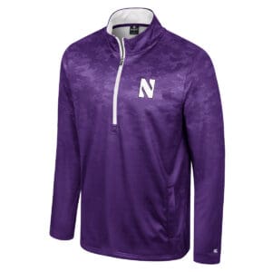 Northwestern University Wildcats Colosseum Men's The Machine Sublimated 1/2 Zip