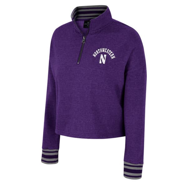 Northwestern University Wildcats Colosseum Ladies Isn'T She Lovely 1/4 Zip