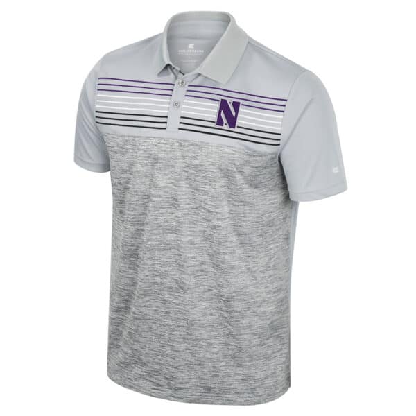 Northwestern University Wildcats Colosseum Men's Cybernetic Polo