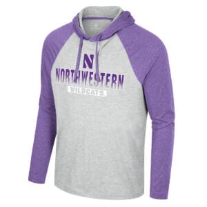 Northwestern University Wildcats Colosseum Men's Hasta La Vista Hooded Tee