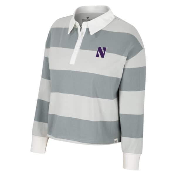 Northwestern University Wildcats Colosseum Ladies World Peace Rugby Pullover