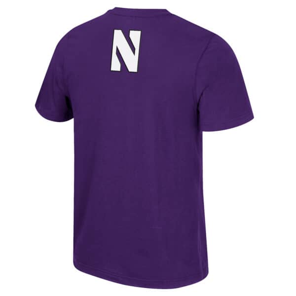 Northwestern University Wildcats Colosseum Men's Resistance S/S Tee - Back Side