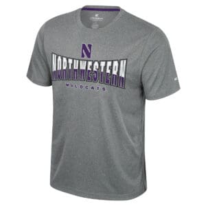 Northwestern University Wildcats Colosseum Men's Self Aware S/S Tee