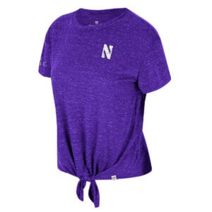 Northwestern University Wildcats Colosseum Ladies Finalist Tie Front Tee