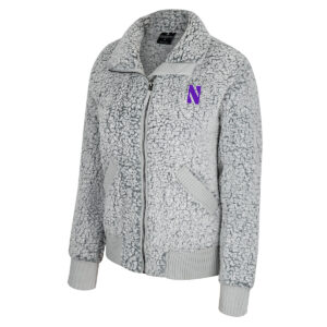 Northwestern University Wildcats Colosseum Ladies You Want To Hug Me Sherpa Jacket