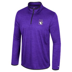 Northwestern University Wildcats Colosseum Men's Purple Wright 1/4 Zip Windshirt