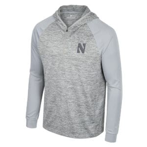 Northwestern University Wildcats Colosseum Men's Cybernetic 1/4 Zip Hooded Windshirt