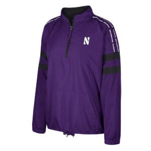 Northwestern University Wildcats Colosseum Ladies Make A Statement 1/2 Zip Jacket