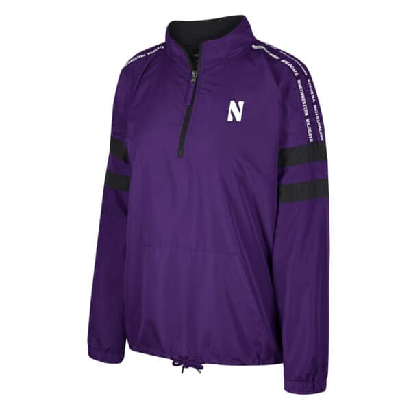 Northwestern University Wildcats Colosseum Ladies Make A Statement 1/2 Zip Jacket