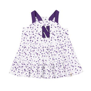 Northwestern University Wildcats Colosseum Infant Robin Floral Dress