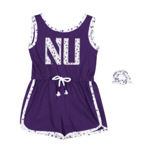 Northwestern University Wildcats Colosseum Toddler Scoops Ahoy Romper