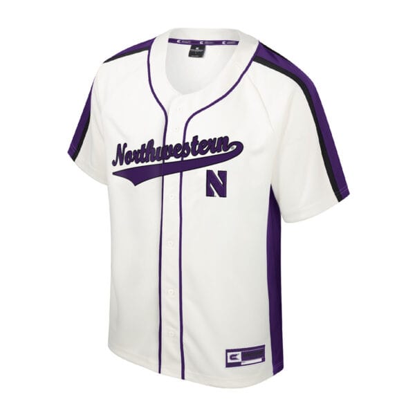 Northwestern University Wildcats Colosseum Youth Ruth Baseball Jersey