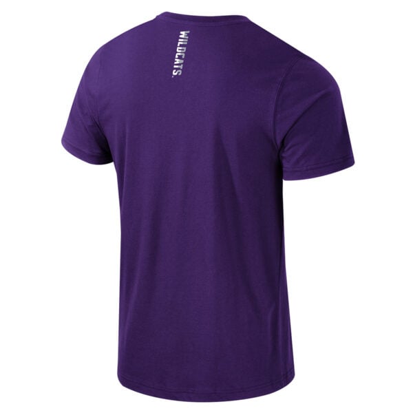 Northwestern University Wildcats Colosseum Men's Russ Purple S/S Active Blend Tee -Back