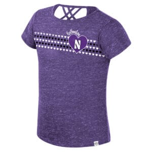 Northwestern University Wildcats Colosseum Toddler Girls Star Court S/S Tee