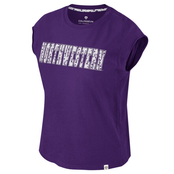 Northwestern University Wildcats Colosseum Ladies The Season Purple Muscle Tee