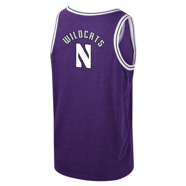 Northwestern University Wildcats Colosseum Men's Purple Shooting Tank -Back