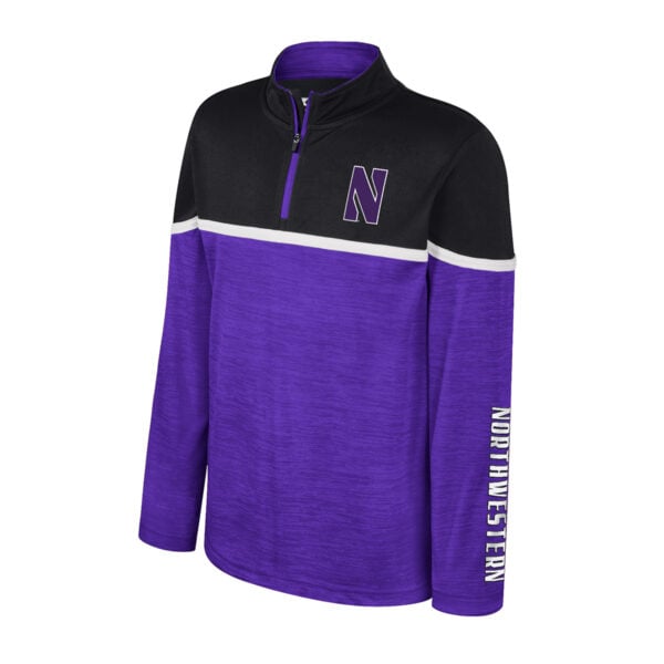 Northwestern University Wildcats Colosseum Youth Billy 1/4 Zip Windshirt