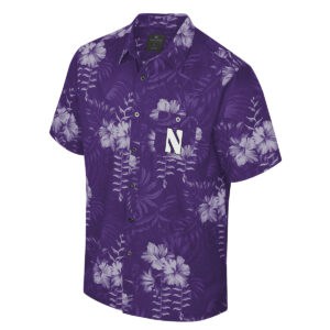 Northwestern University Wildcats Colosseum Men's Camino Camp Shirt