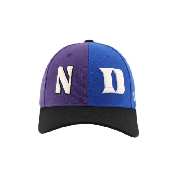 Northwestern University Wildcats House Divided Hat with Duke Blue Devils