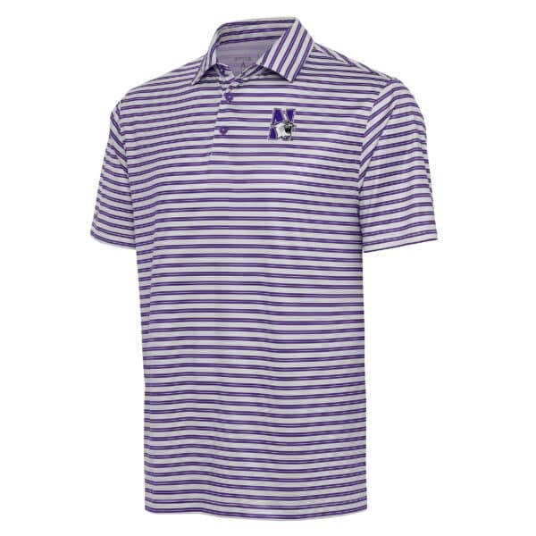 Northwestern University Wildcats Antigua Men's The Turn Purple Polo Shirt