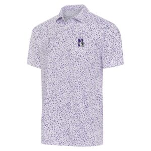 Northwestern University Wildcats Antigua Men's Motion Purple Polo Shirt