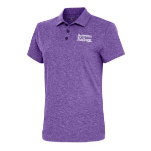 Northwestern I Kellogg Antigua Women's Motivated Purple Polo Shirt