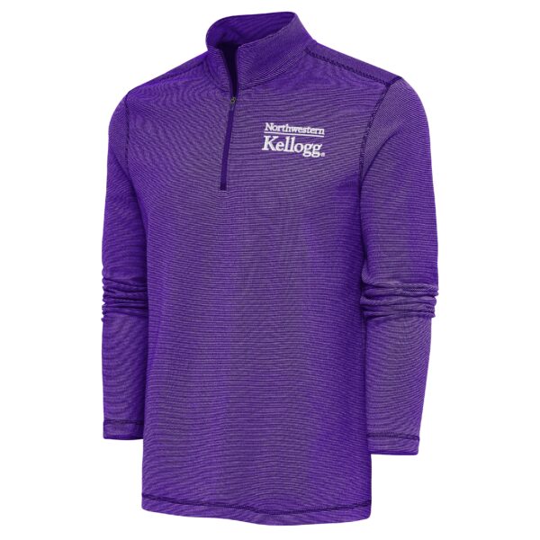 Northwestern I Kellogg Antigua Men's Shore Bunker Purple 1/4 Zip