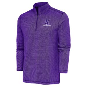 Northwestern University Wildcats Antigua Men's Shore Bunker Purple 1/4 Zip
