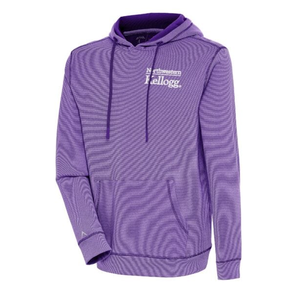 Northwestern I Kellogg Antigua Men's Purple Axe Bunker Hood