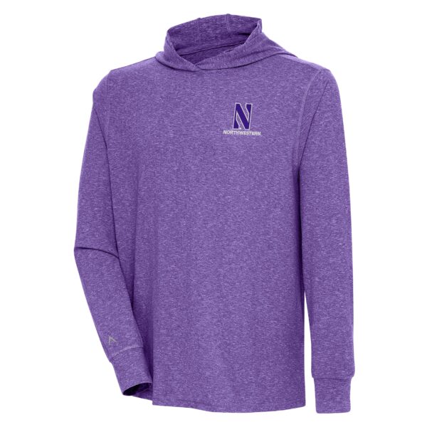 Northwestern University Wildcats Antigua Men's Purple Saga Hooded Tee