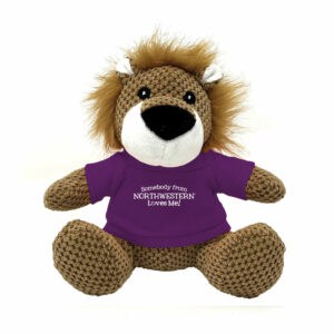 Northwestern University Wildcats Friendly Bunch Lion Wearing Purple "Somebody from Northwestern Loves Me" Tee Shirt